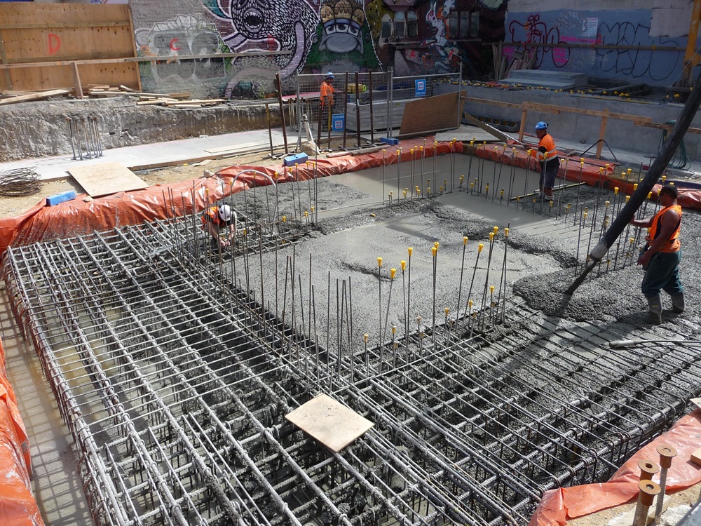 A high angle view of a construction siteDescription automatically generated with medium confidence